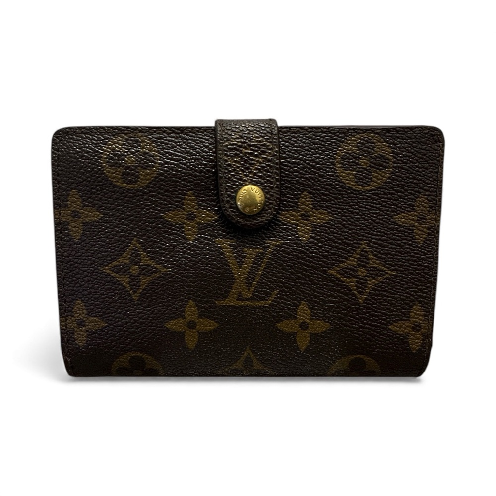 Louis Vuitton Gold and Brown Monogram Kiss lock COA included - Picture 2 of 12